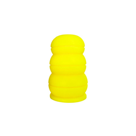 Scented treat-dispensing dog toy