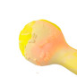 Scented dumbbell-shaped dog toy LUMI S 14 cm yellow-orange