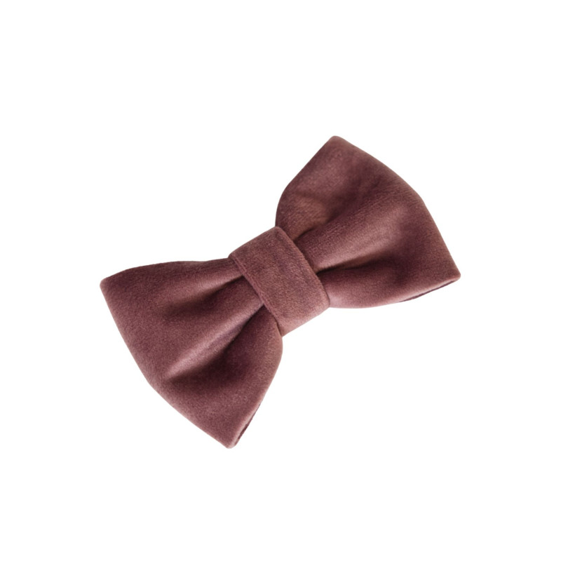 Velvet bow tie VELVET purple