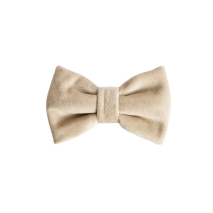 Velvet bow tie VELVET beige