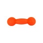 Scented dumbbell-shaped dog toy LUMI M 15 cm orange