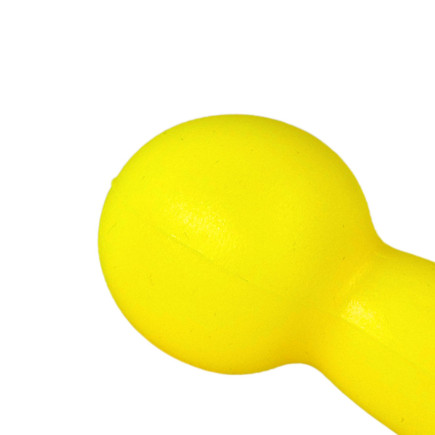 Scented dumbbell-shaped dog toy LUMI M 15 cm yellow