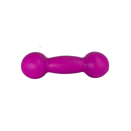 Scented dumbbell-shaped dog toy LUMI M 15 cm purple