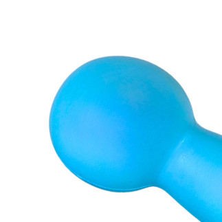 Scented dumbbell-shaped dog toy LUMI M 15 cm blue
