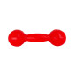 Scented dumbbell-shaped dog toy LUMI L 19 cm red
