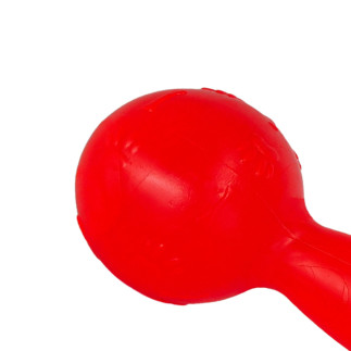 Scented dumbbell-shaped dog toy LUMI L 19 cm red