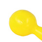 Scented dumbbell-shaped dog toy LUMI L 19 cm yellow