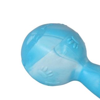 Scented dumbbell-shaped dog toy LUMI L 19 cm blue