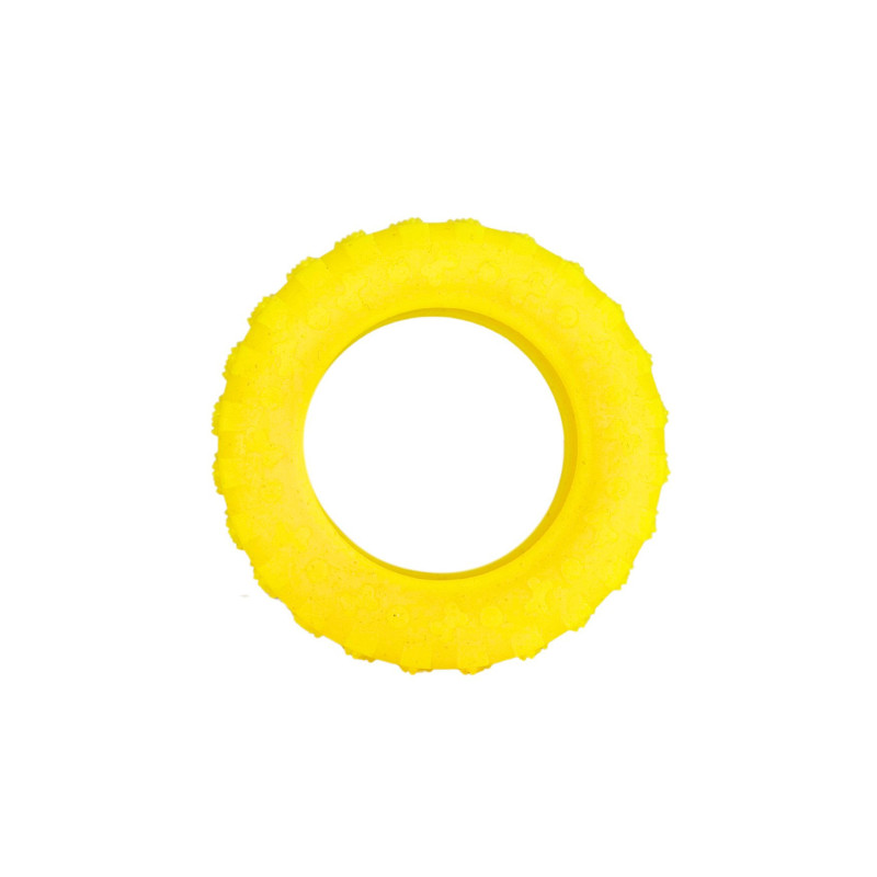 Scented rubber toy tire yellow S LUMI