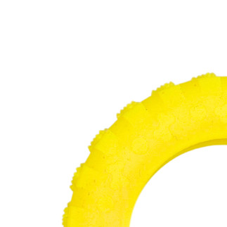 Scented rubber toy tire yellow S LUMI