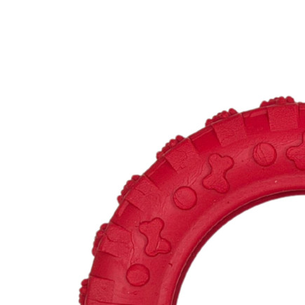 Scented rubber toy tire red S LUMI