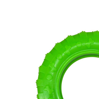 Scented rubber toy tire green L LUMI