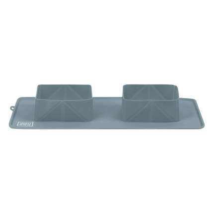 Collapsible bowl WAUDOG grey 38,5 x 23 x 50 cm