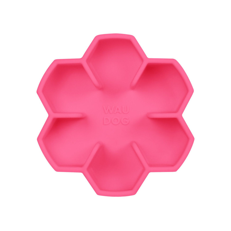 Slow feeder bowl WAUDOG Silicone pink 750 ml