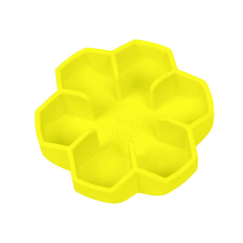 Slow feeder bowl WAUDOG Silicone yellow 750 ml