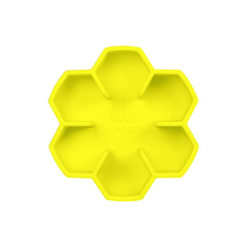 Slow feeder bowl WAUDOG Silicone yellow 750 ml