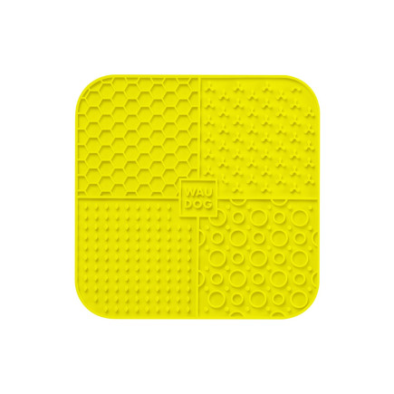 Lickmata kwadratowa żółta 19 x 19 x 1 cm WAUDOG Silicone. Kup teraz na Avetta.pl!