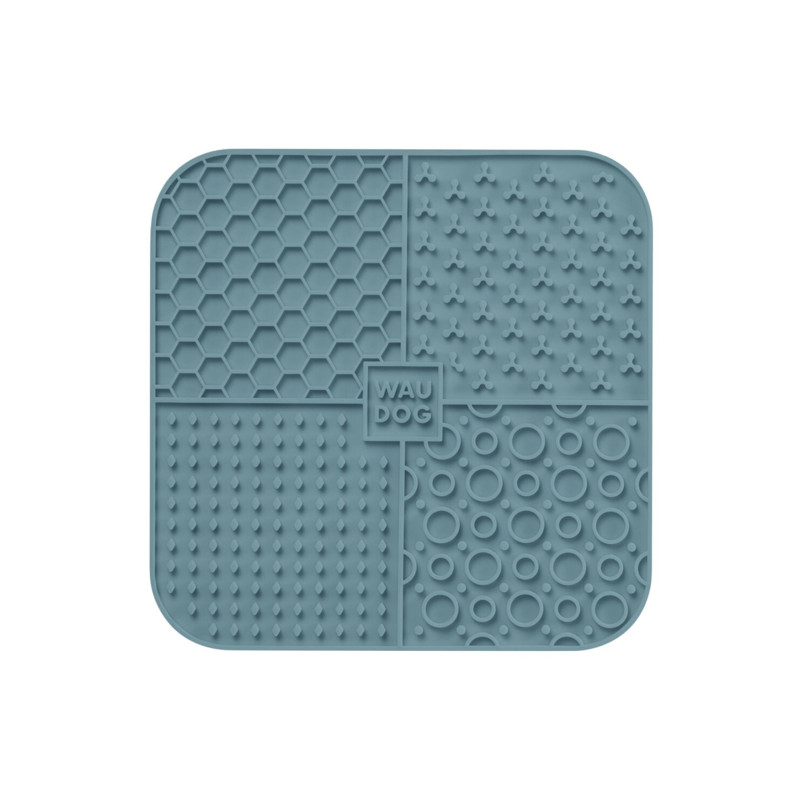 Lick pad square WAUDOG Silicone  grey 19 x 19 x 10 cm