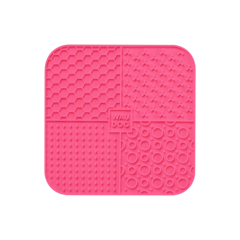 Lickmata kwadratowa różowa 19 x 19 x 1 cm WAUDOG Silicone