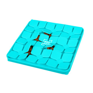 Foraging pad square blue WAUDOG Silicone 20,5 x 20,5 x 1,7 cm