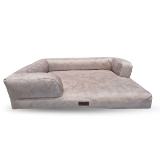 Basket with memory foam taupe SUNG+