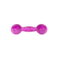Scented dumbbell-shaped dog toy LUMI S 14 cm purple