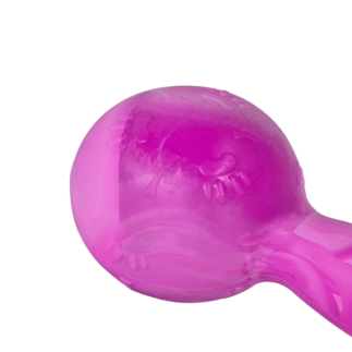 Scented dumbbell-shaped dog toy LUMI S 14 cm purple