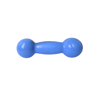 Scented dumbbell-shaped dog toy LUMI M 15 cm blue